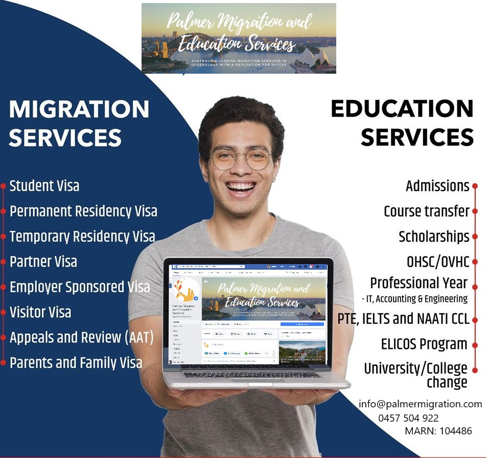 Palmer Migration and Education services | travel agency | 5 Mustang Pl, Upper Coomera QLD 4209, Australia | 0457504922 OR +61 457 504 922