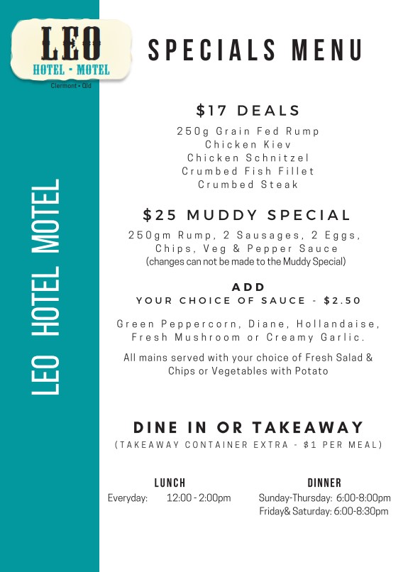 Leo Hotel Motel | 16 Capella St, Clermont QLD 4721, Australia | Phone: (07) 4983 1566