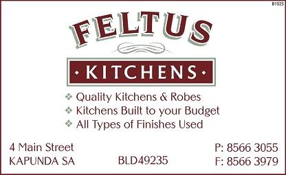 Feltus Kitchens | home goods store | 4 Main St, Kapunda SA 5373, Australia | 0885663055 OR +61 8 8566 3055