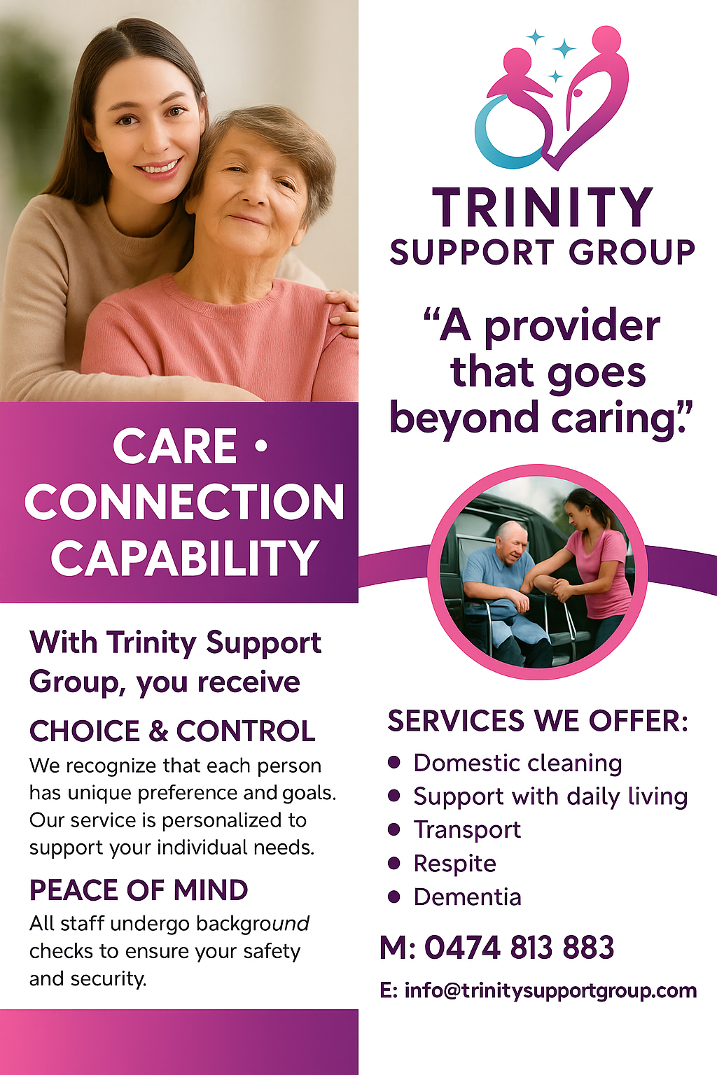 Trinity Support Group | Manks Rd, Clyde VIC 3978, Australia | Phone: 0474 813 883