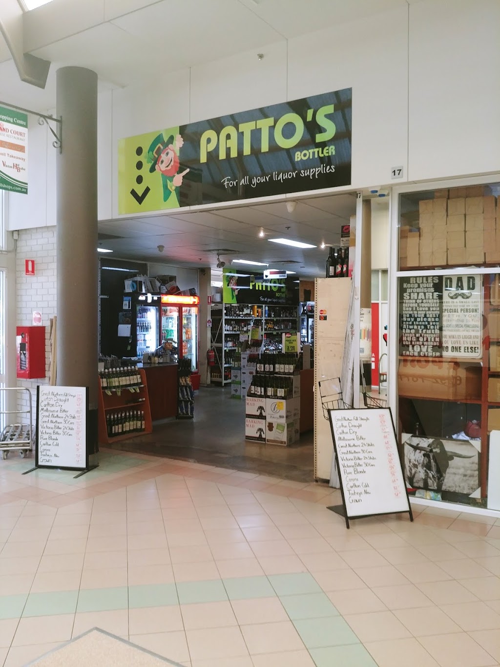 Pattos Grog Shop | liquor store | 17 Webber Cres, Calwell ACT 2905, Australia | 0262928965 OR +61 2 6292 8965