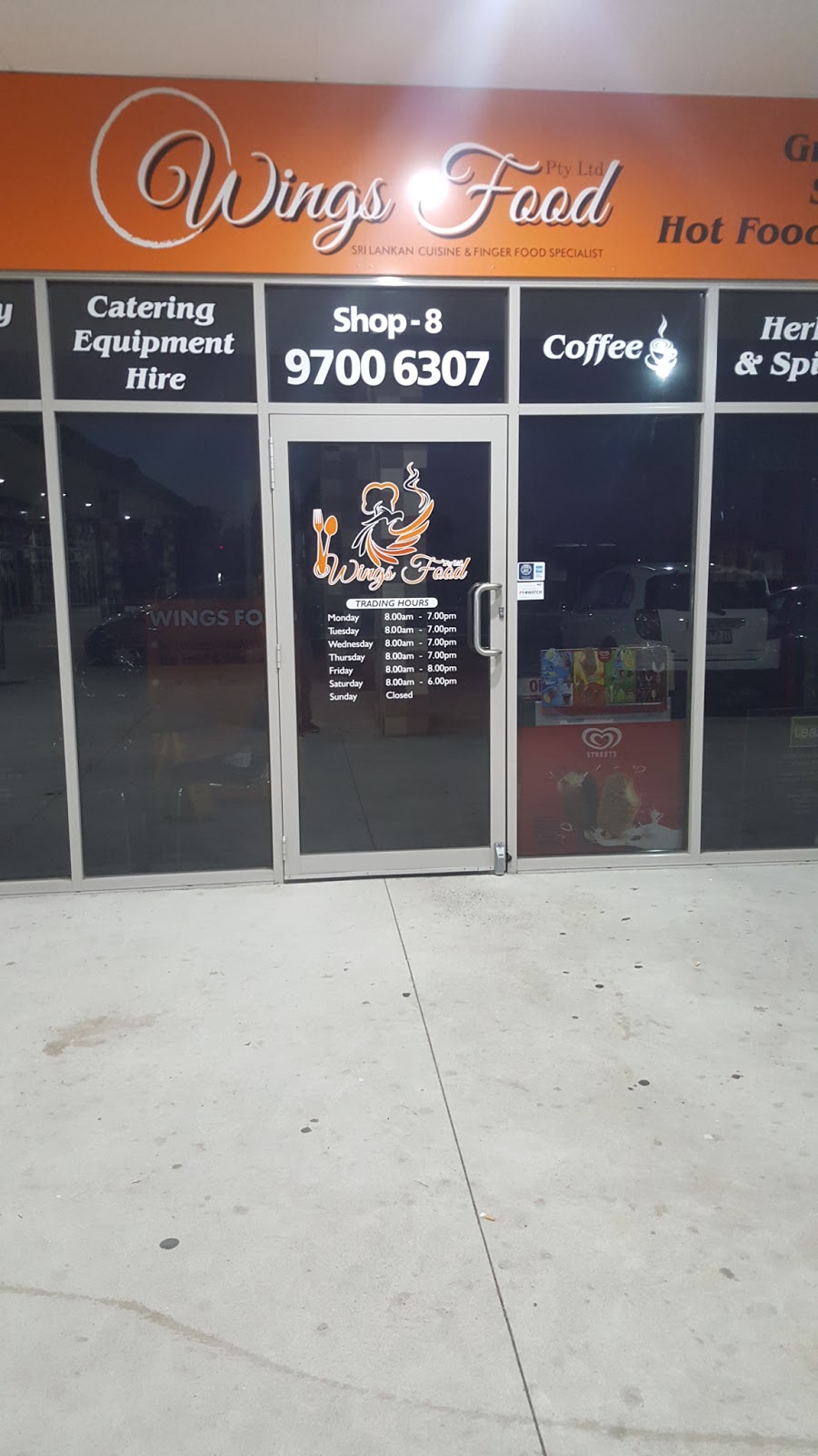 wingsfood | cafe | 8/51 Heatherton Rd, Endeavour Hills VIC 3802, Australia | 0397006307 OR +61 3 9700 6307