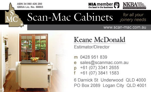 Scan-Mac Cabinets | home goods store | 6 Darnick St, Underwood QLD 4119, Australia | 0733412655 OR +61 7 3341 2655
