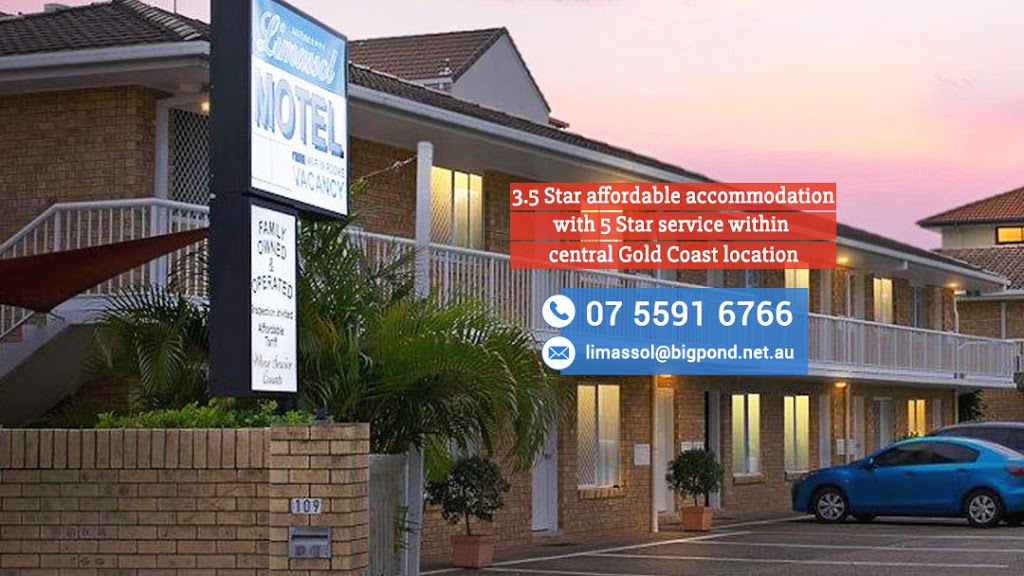 Limassol Motel | lodging | 109 Frank St, Labrador QLD 4215, Australia | 0755916766 OR +61 7 5591 6766