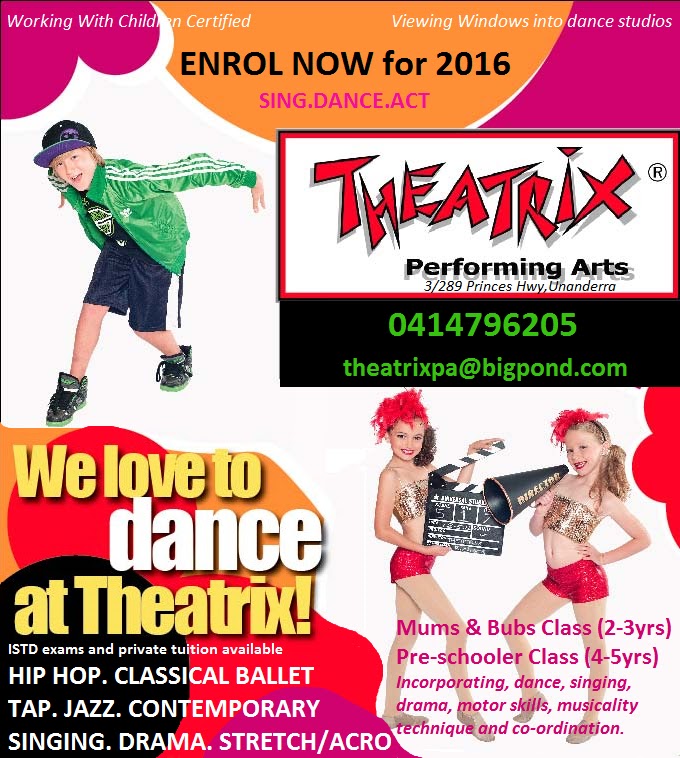 Theatrix Performing Arts | university | 3/289 Princes Hwy, Unanderra NSW 2526, Australia | 0414796205 OR +61 414 796 205