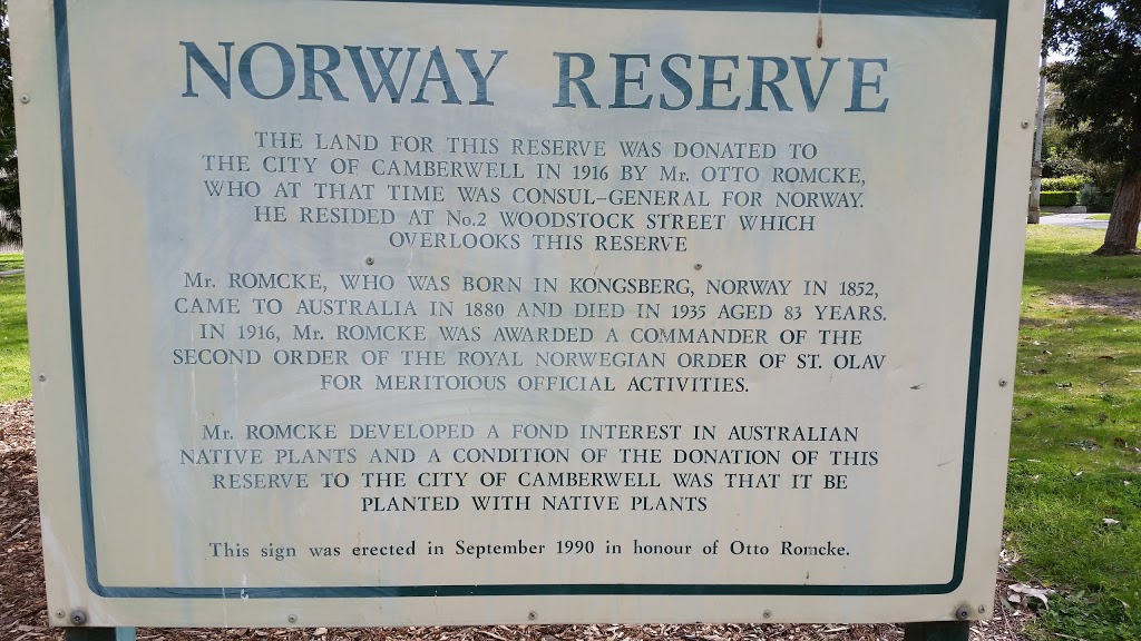 Norway Reserve | park | Canterbury VIC 3126, Australia