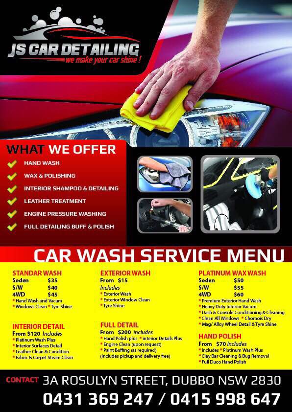 JS Car Wash & Detailing | car wash | 3 Rosulyn St, Dubbo NSW 2830, Australia | 0415998647 OR +61 415 998 647