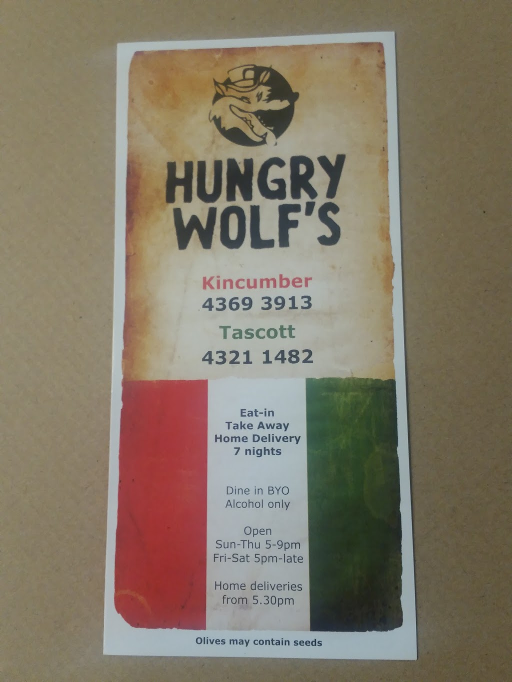 Hungry Wolfs Pizza And Pasta | restaurant | 2E-E Kateena Ave, Tascott NSW 2250, Australia | 0243211482 OR +61 2 4321 1482