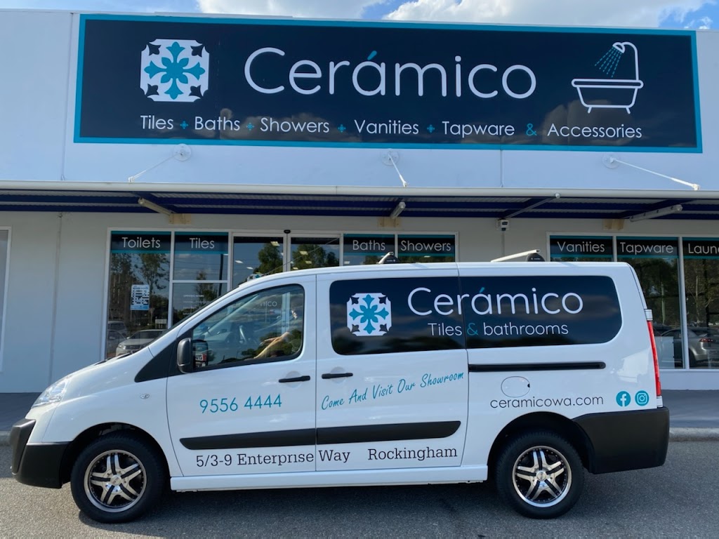 Cerámico Tiles & Bathrooms | home goods store | 5/3-9 Enterprise Way, Rockingham WA 6168, Australia | 0895564444 OR +61 8 9556 4444