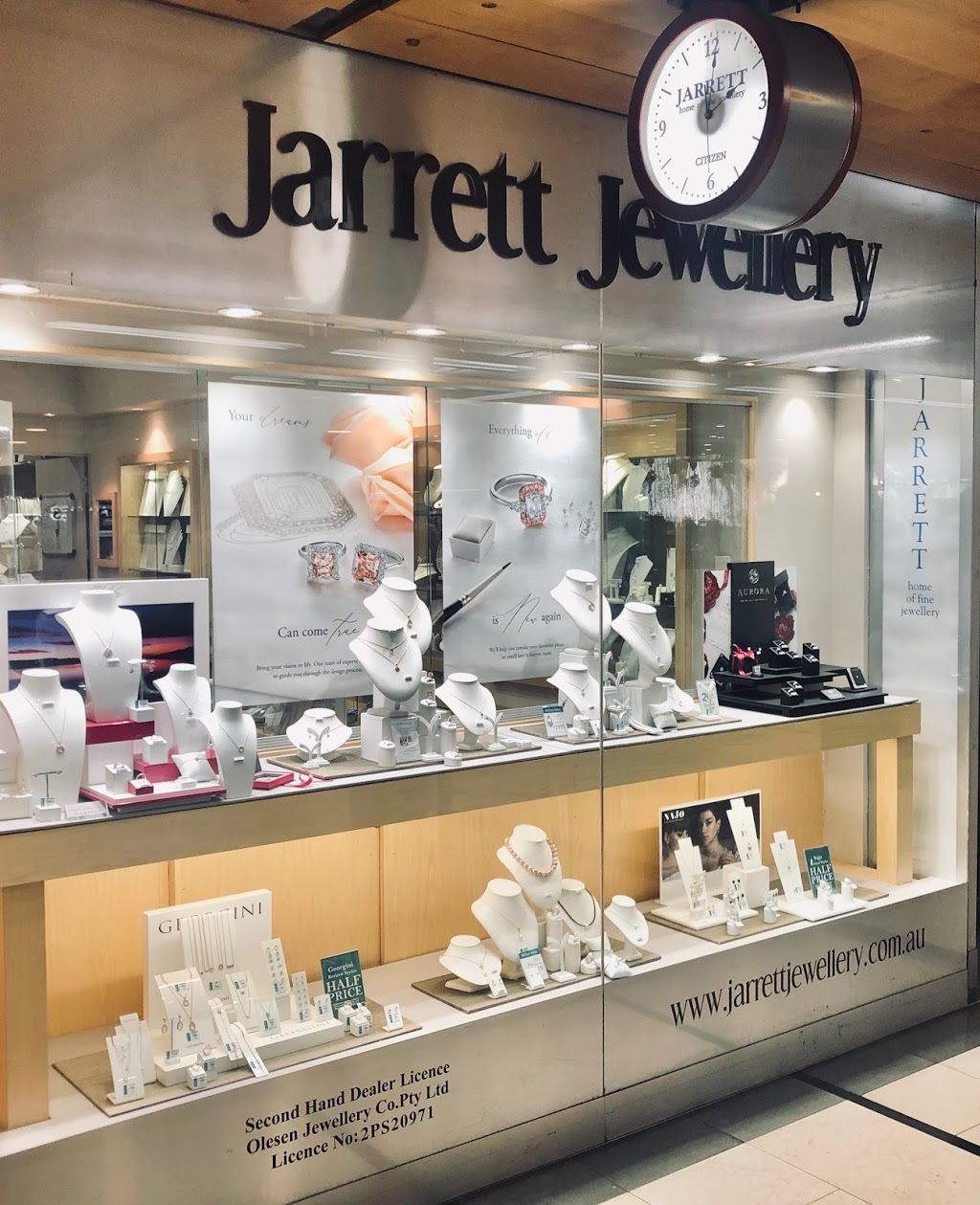 Jarrett Jewellery | Shop 6, Town Hall Square, 464-480 Kent St, Sydney NSW 2000, Australia | Phone: (02) 9267 1084