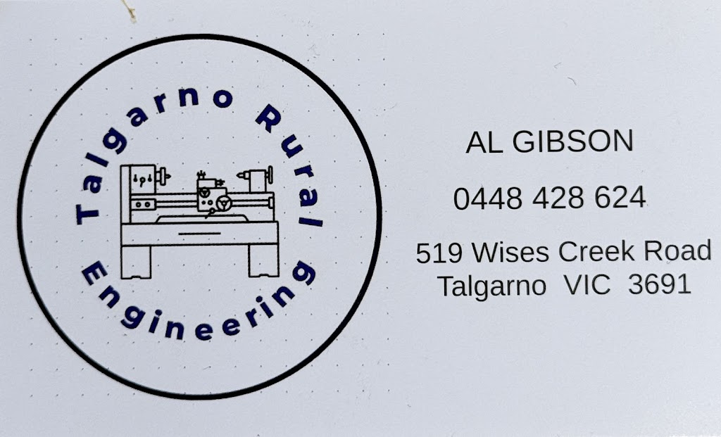 Talgarno Rural Engineering | Wises Creek Rd, Talgarno VIC 3691, Australia | Phone: 0448 428 624