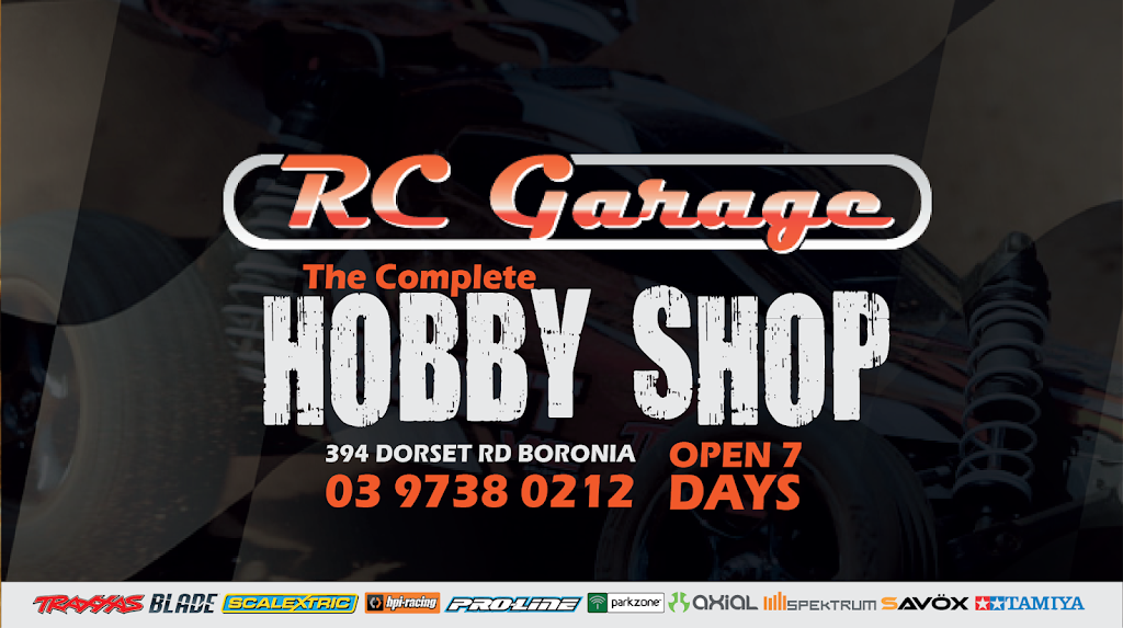 RC Garage Hobby Shop | store | 394 Dorset Rd, Boronia VIC 3155, Australia | 0397380212 OR +61 3 9738 0212