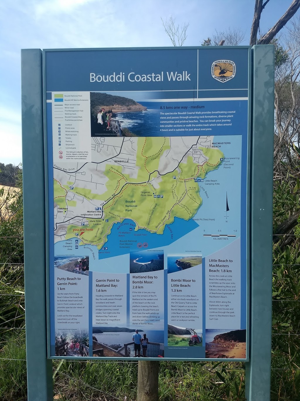 Bouddi coastal walk | park | Putty Beach Rd, Killcare Heights NSW 2257, Australia | 0243204200 OR +61 2 4320 4200