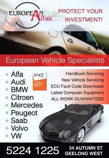 European Affair | car repair | 34 Autumn St, Geelong West VIC 3218, Australia | 0352241225 OR +61 3 5224 1225