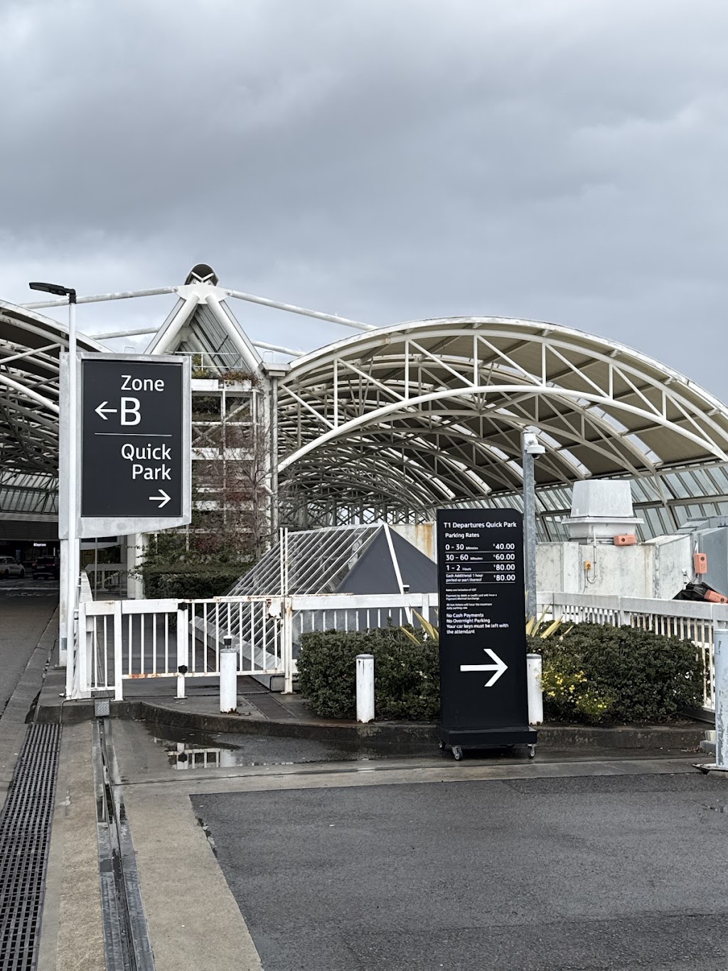T1 Quick Park - Sydney International Airport (Departures Level) | Departure Plaza, Mascot NSW 2020, Australia | Phone: 13 37 93