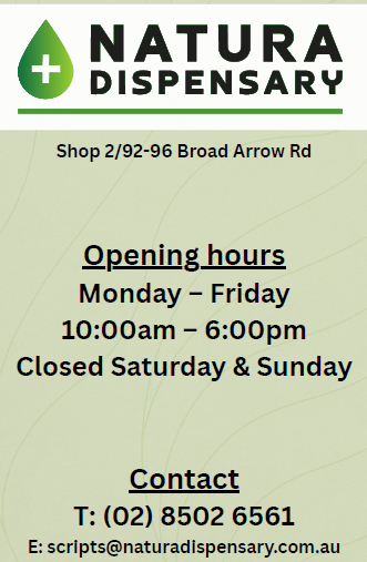 Natura Dispensary | Shop 2/92/96 Broadarrow Rd, Narwee NSW 2209, Australia | Phone: (02) 8502 6561