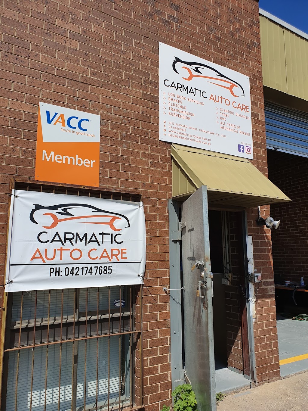 Carmatic Auto Care | car repair | 3/13 Aylward Ave, Thomastown VIC 3074, Australia | 0394695825 OR +61 3 9469 5825