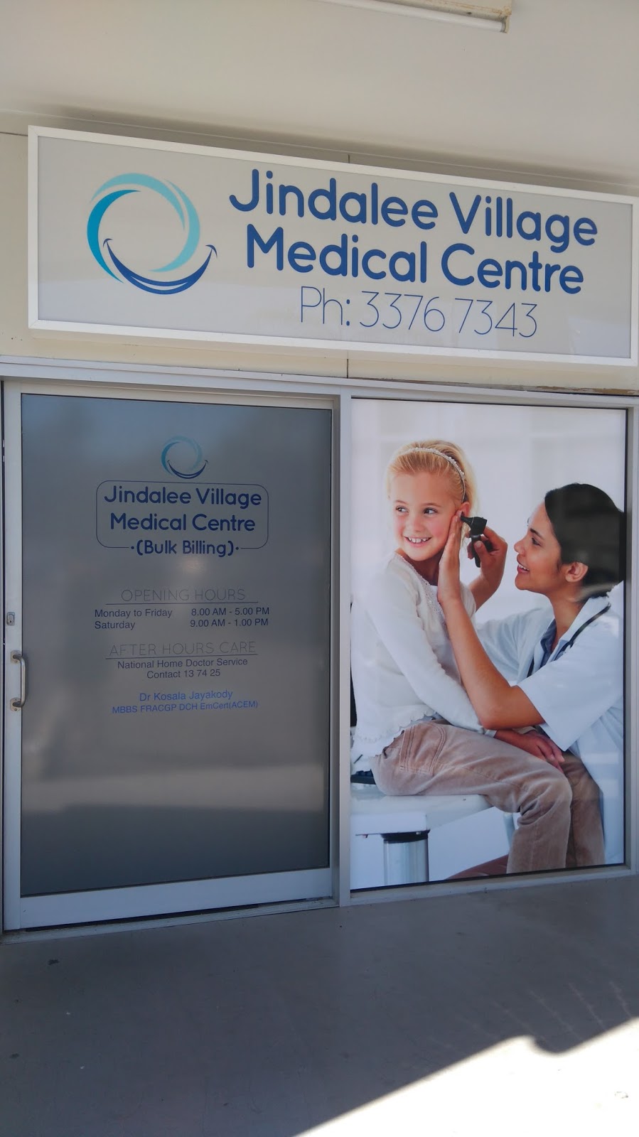 Jindalee Village Medical Centre | hospital | 62 Looranah St, Jindalee QLD 4074, Australia | 0733767343 OR +61 7 3376 7343