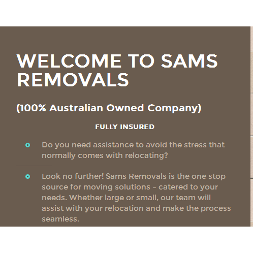 Sams Removals | moving company | 1/21 Holloway St, Ormond VIC 3204, Australia | 1300786142 OR +61 1300 786 142