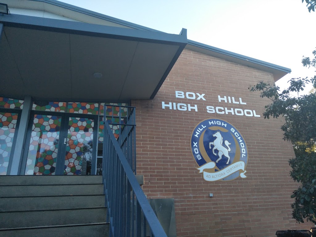 Box Hill High School 1180 Whitehorse Rd Box Hill VIC 3128 Australia Box Hill High School 1180 Whitehorse Rd Box Hill VIC 3128 Australia