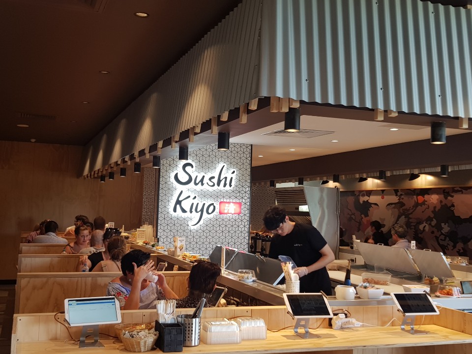 Sushi Kiyo train Townsville City | restaurant | Australia Queensland Shop #6 next to BCC Cinema entry, 10 Little Fletcher St, Townsville City QLD 4810, Australia | 0422585155 OR +61 422 585 155