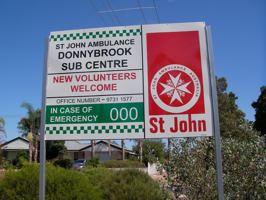 St John Ambulance | health | LOT 512 Bentley St, Donnybrook WA 6239, Australia | 0897311577 OR +61 8 9731 1577