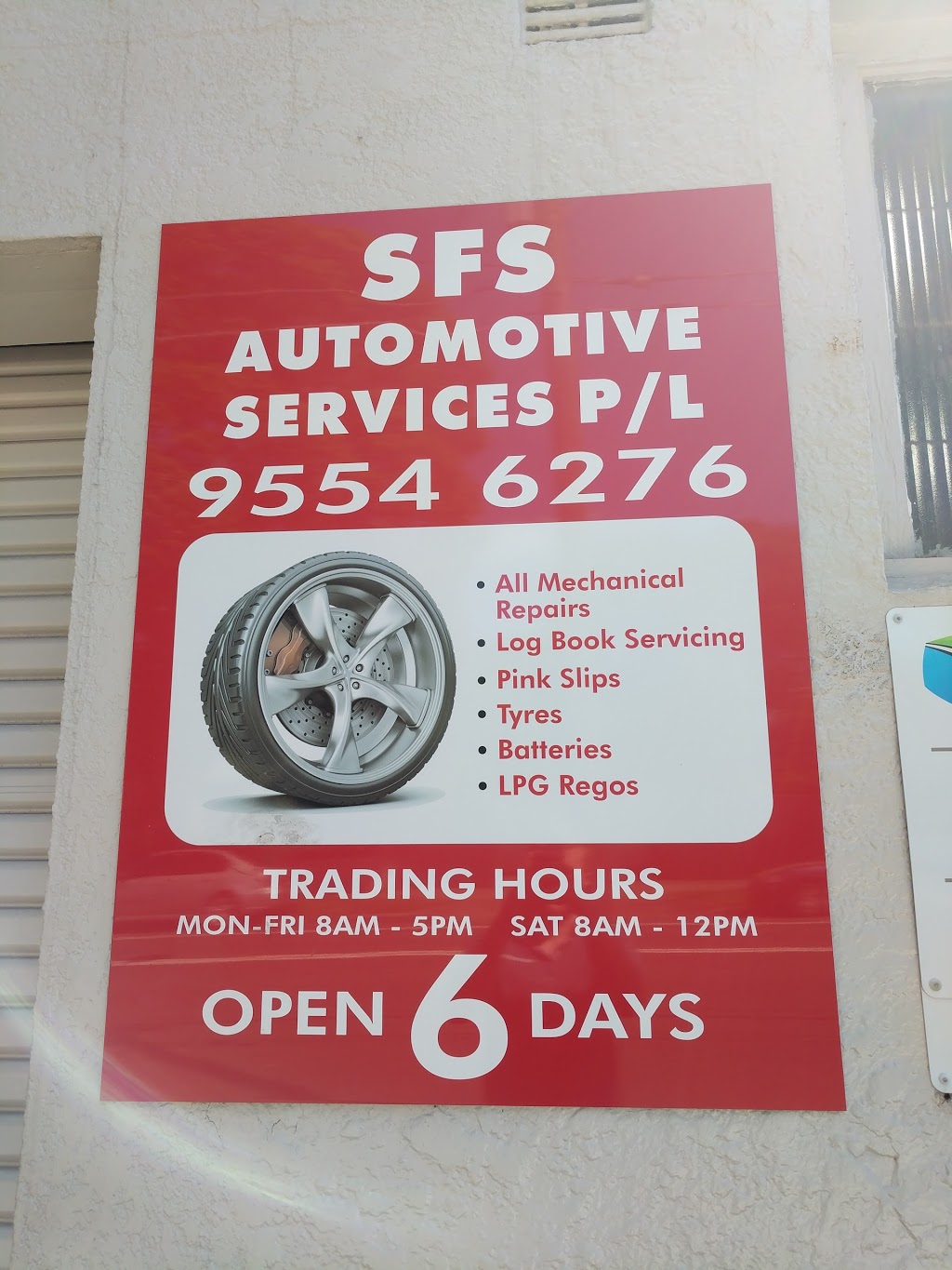 SFS Automotive Services | car repair | 33-35 Wardell Rd, Earlwood NSW 2206, Australia | 0295546276 OR +61 2 9554 6276