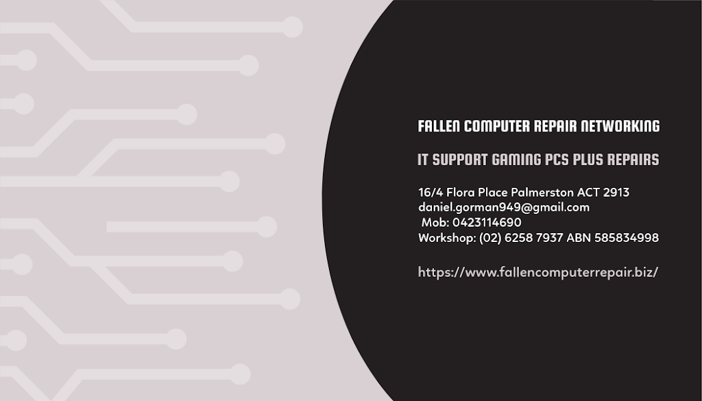 Fallen Computer Repair |  | 16/4 Flora Pl, Palmerston ACT 2913, Australia | 0423114690 OR +61 423 114 690