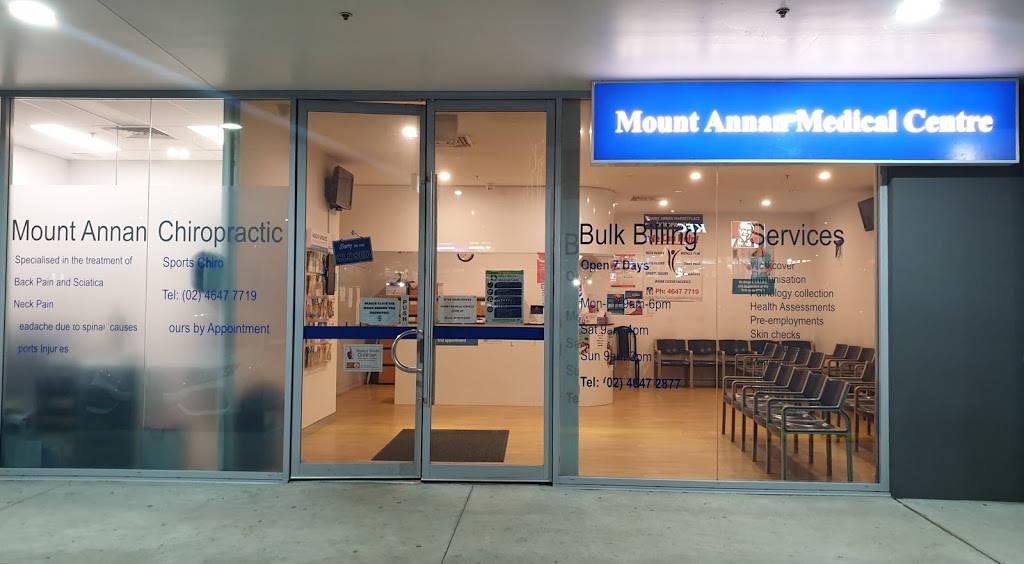 Mount Annan Medical Centre | health | Shop24/11-13 Main St, Mount Annan NSW 2567, Australia | 0246472877 OR +61 2 4647 2877