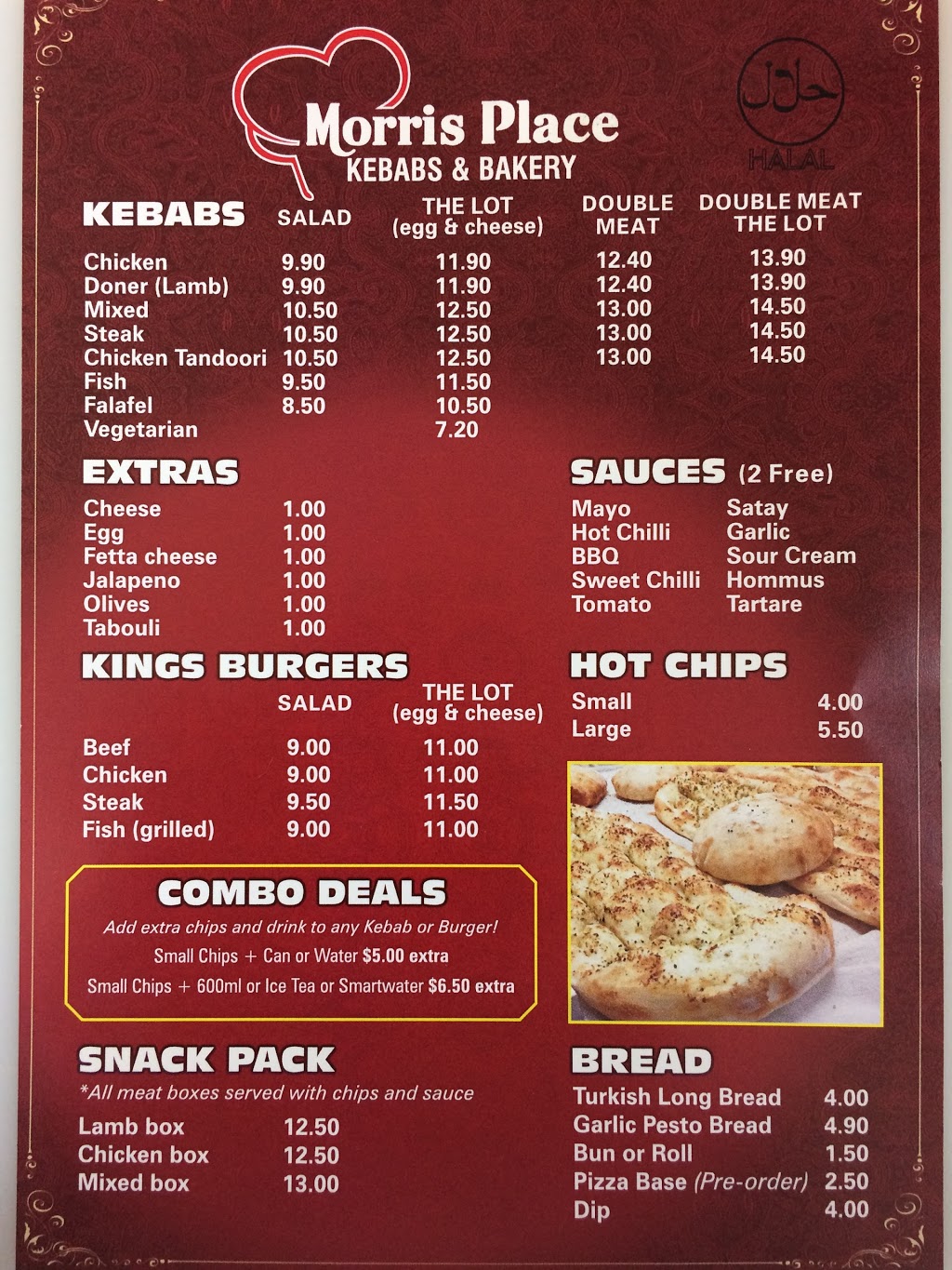 Morris Place Kebabs & Bakery | bakery | 15 Morris Pl, Innaloo WA 6018, Australia | 0894453694 OR +61 8 9445 3694