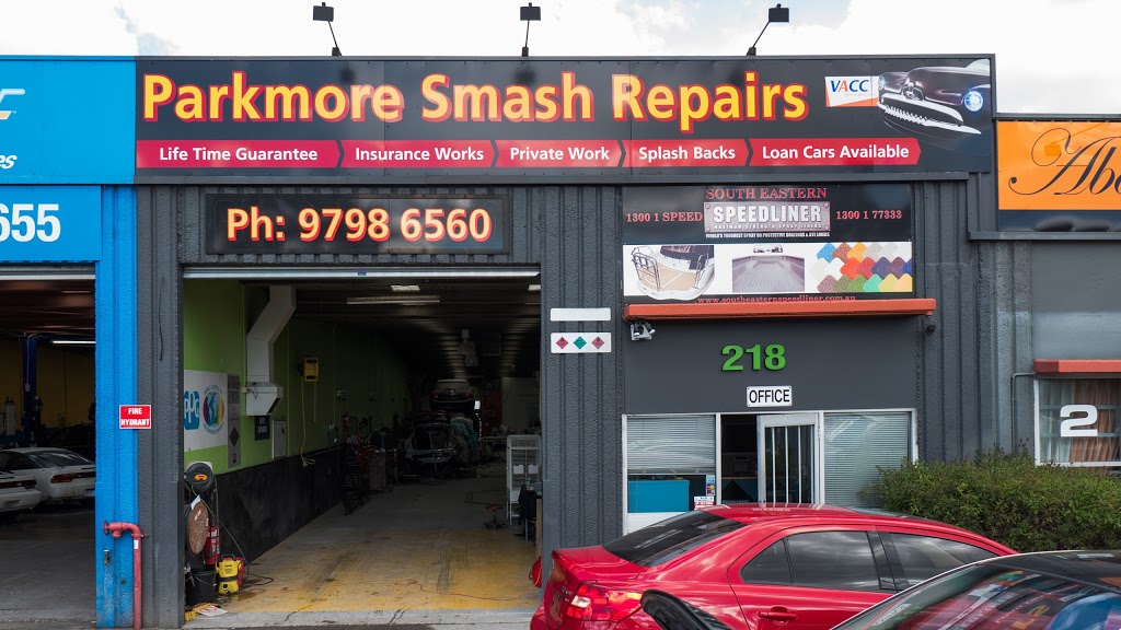 Parkmore Smash Repairs | car repair | 218 Cheltenham Rd, Keysborough VIC 3173, Australia | 0397986560 OR +61 3 9798 6560