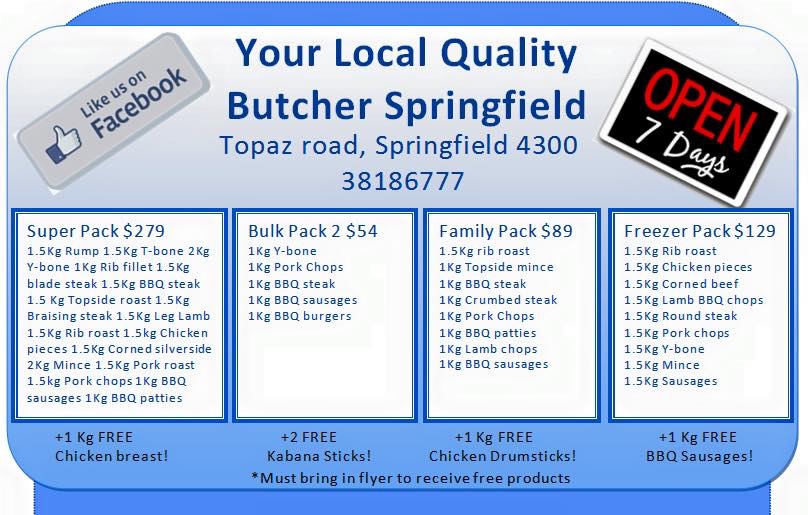 Your Local Quality Butcher | store | Topaz Rd & Springfield Pkwy, Springfield QLD 4300, Australia | 0738186777 OR +61 7 3818 6777