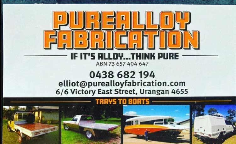 Purealloy Fabrication Pty Ltd | point of interest | 6 Victory E St, Urangan QLD 4655, Australia | 0438682194 OR +61 438 682 194