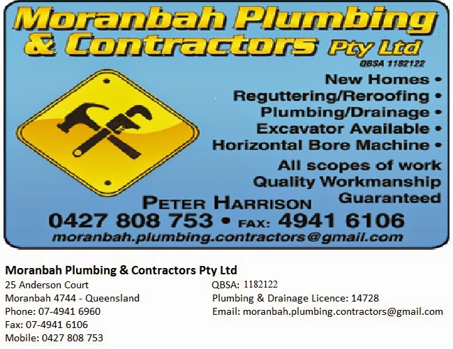 Moranbah Plumbing & Contractors Pty Ltd | plumber | 36 Renier Cres, Moranbah QLD 4744, Australia | 0427808753 OR +61 427 808 753