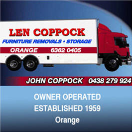 Len Coppock Removals | moving company | 116 Auberson Rd, Orange NSW 2800, Australia | 0438279924 OR +61 438 279 924