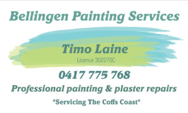 Bellingen Painting Services | painter | 5 Dolphin Ct, Urunga NSW 2455, Australia | 0417775768 OR +61 417 775 768