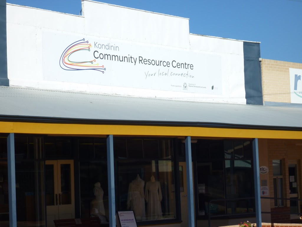 Kondinin Community Resource Centre |  | 3/5 Gordon St, Kondinin WA 6367, Australia | 0898891117 OR +61 8 9889 1117