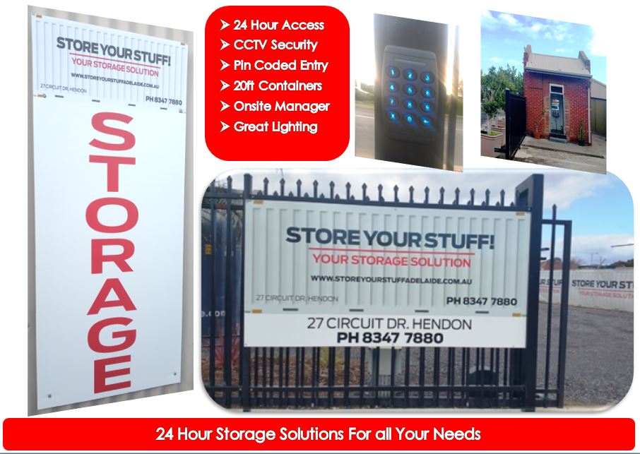 Store Your Stuff Adelaide | storage | 27 Circuit Drive, Hendon, Adelaide SA 5014, Australia | 0883477880 OR +61 8 8347 7880