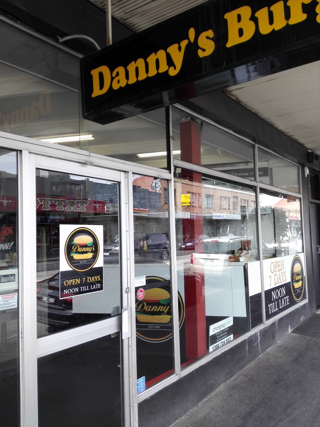 Dannys Burgers | 360 St Georges Rd, Melbourne VIC 3068, Australia | Phone: (03) 9481 5847
