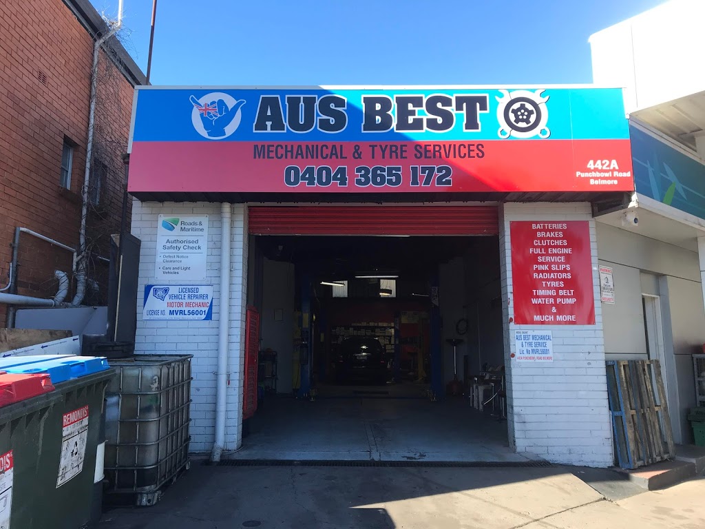 AUS BEST Mechanical & Tyres Services | car repair | 442A Punchbowl Rd, Belmore NSW 2192, Australia | 0404365172 OR +61 404 365 172