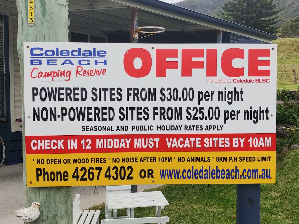 Coledale Camping Reserve | 686 Lawrence Hargrave Dr, Coledale NSW 2515, Australia | Phone: (02) 4267 4302