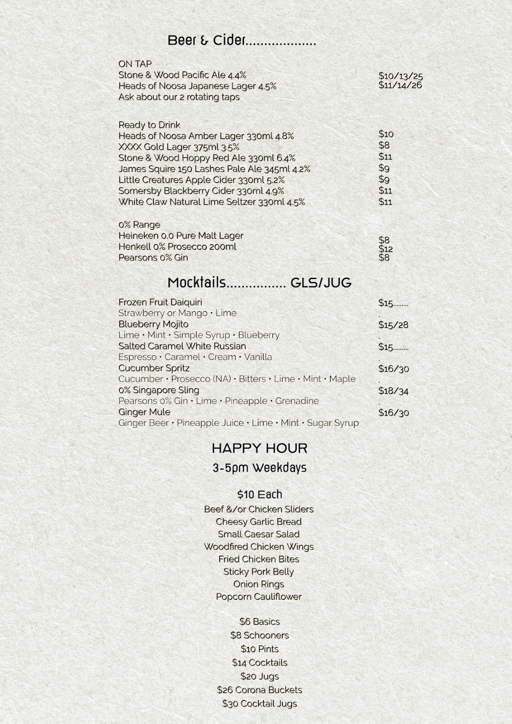 Heads of Noosa Beer Garden | 685 Old Cleveland Rd E, Wellington Point QLD 4160, Australia | Phone: 0481 980 730