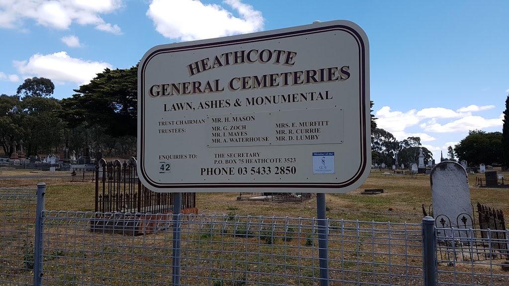 Heathcote Cemetery | cemetery | 42 Pohlman St, Heathcote VIC 3523, Australia