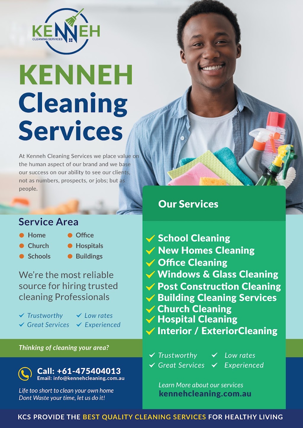 Kenneh Cleaning Services | 40 Wallace Ave, Point Cook VIC 3030, Australia | Phone: 0475 404 013