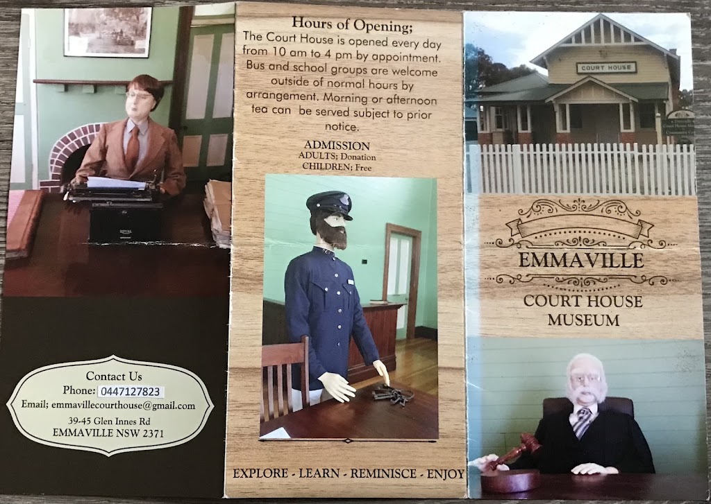 Emmaville Courthouse Museum | 45 Glen Innes Rd, Emmaville NSW 2371, Australia | Phone: 0447 127 823