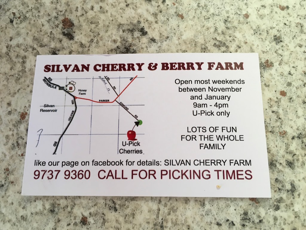 Silvan Cherry and Berry Farm | 55A Edmund Rd, Silvan VIC 3795, Australia | Phone: (03) 9737 9360