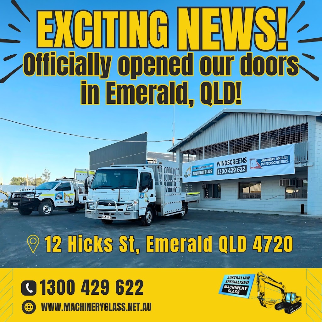 Australian Specialised Machinery Glass (Emerald) | 12 Hicks St, Emerald QLD 4720, Australia | Phone: 1300 429 622