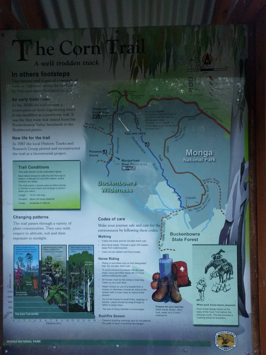 Corn Trail Walking Track Trail head | Old River Rd, Monga NSW 2622, Australia