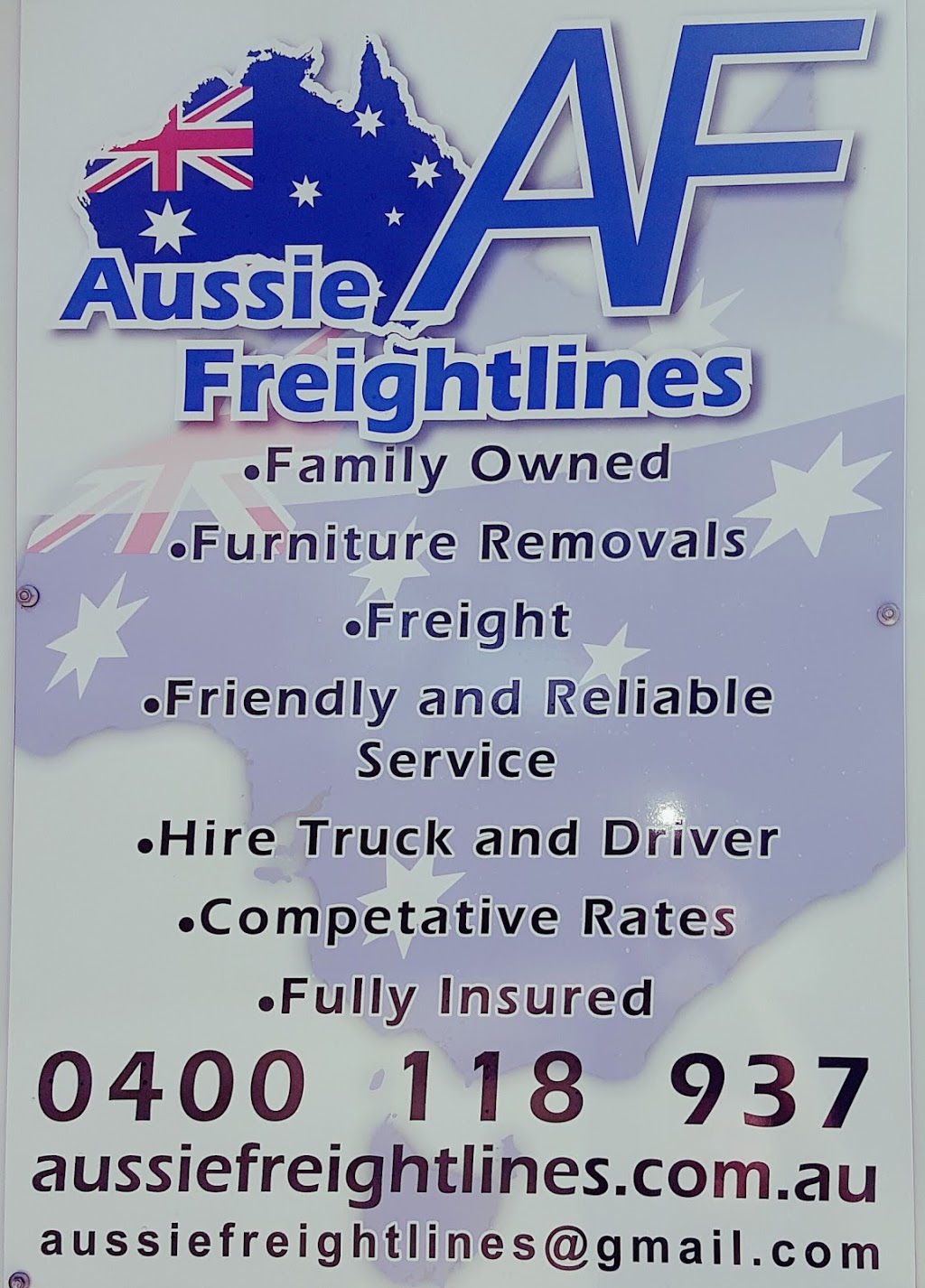 Aussie Freightlines | 507A Hill Rd, Stanmore QLD 4514, Australia | Phone: 0400 118 937
