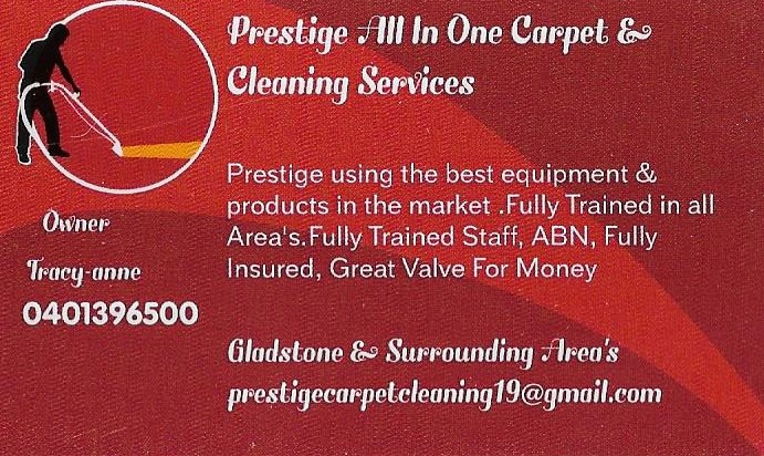 Prestige all in one carpet and cleaning service | laundry | 53 Aramac Dr, Clinton QLD 4680, Australia | 0401396500 OR +61 401 396 500
